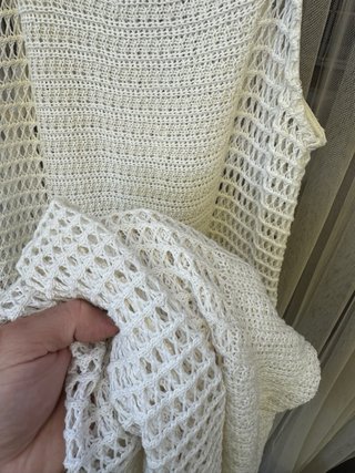 Vestido blanco de crochet