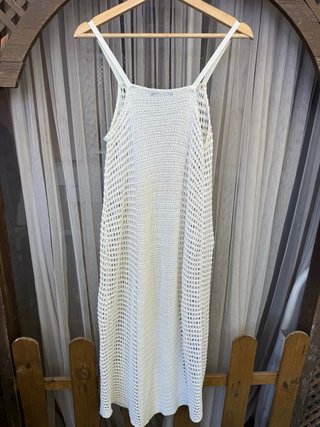 Vestido blanco de crochet