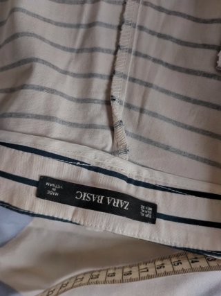 Zara Shorts Rayas Doradas Talla XL