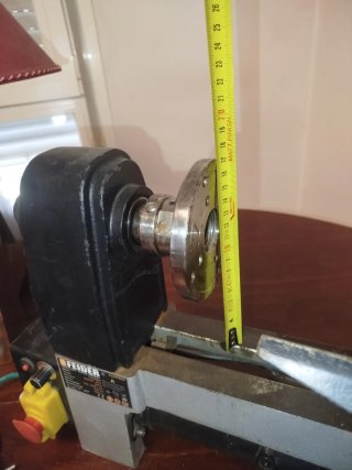 Torno madera variador de velocidad.