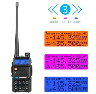 2x Walkie-Talkie Radio Portatile Baofeng UV-5R