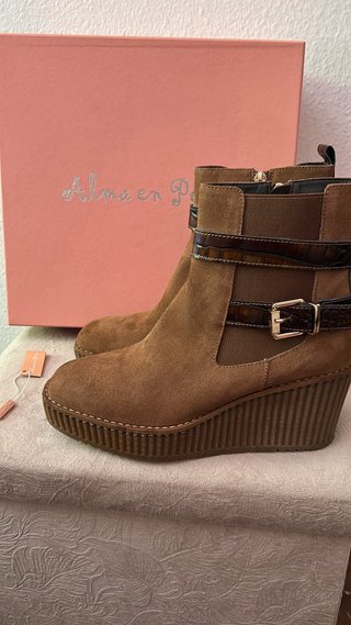 Botas Alma en Pena Talla 38 zapato botin piel