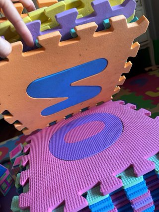 Alfombra Puzzle Multicolor Infantil
