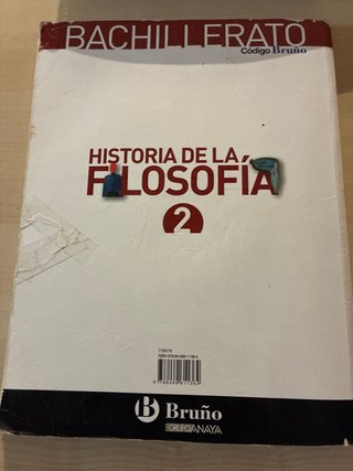 Historia de la filosofía, 2 Bachillerato
