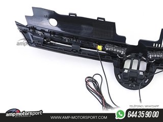 PARRILLA DELANTERA VW GOLF 8 2020-- LUZ DIURNA NEGRO/CROMO