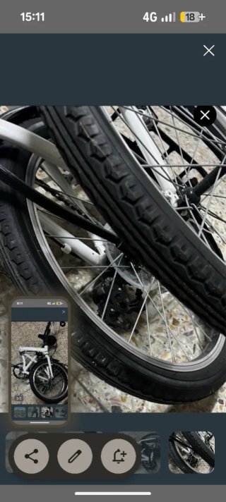 Bicicleta Plegable Monty Blanca