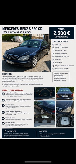 Mercedes-Benz S320 2001