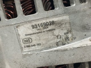 ALTERNADOR OPEL VECTRA C BERLINA Z19DT 93169028