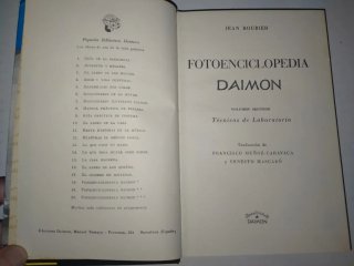 Fotografía Enciclopedia Daimon 1959 Dos Libros