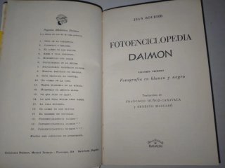 Fotografía Enciclopedia Daimon 1959 Dos Libros