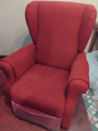 Poltrona reclinabile rossa in tessuto Poltrona lif