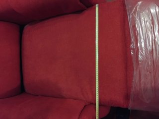 Poltrona reclinabile rossa in tessuto Poltrona lif