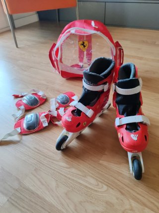 Patines Ferrari niño/a con protecciones