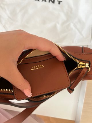 Bolso Isabel Marant Marrón Tachuelas