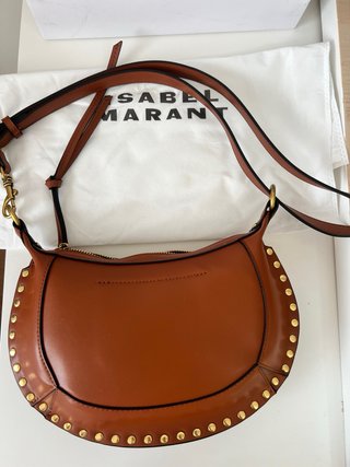 Bolso Isabel Marant Marrón Tachuelas