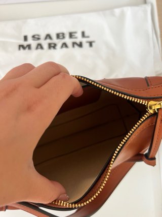 Bolso Isabel Marant Marrón Tachuelas