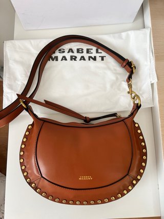 Bolso Isabel Marant Marrón Tachuelas