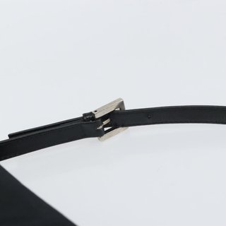 FENDI Shoulder Bag Cotton Black Silver Auth