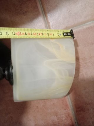 2 Lámparas de forja y cristal