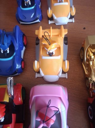 Set 6 Macchinine Sonic Calamity Cars +2doppioni