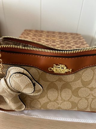 Bolso Coach Marrón con Llavero