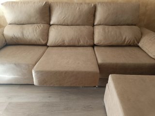 Sofá Chaise Longue 2.60m Beige