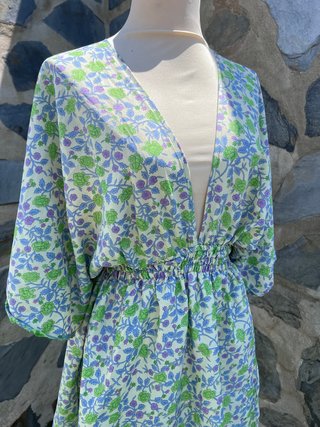 Vestido Corto Estampado Floral Boho Talla Única