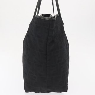 FENDI Zucca Canvas Tote Bag Black Auth 168423 -