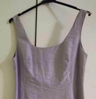 Vestido lila tirantes talla 38. Nuevo con etiqueta