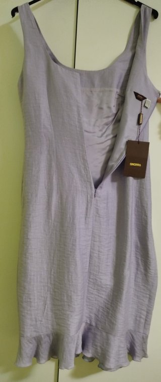 Vestido lila tirantes talla 38. Nuevo con etiqueta