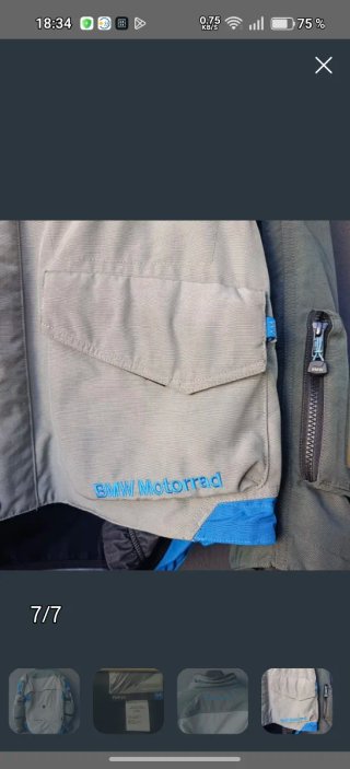 Chaqueta BMW Motorrad Azul y Gris RALLYE