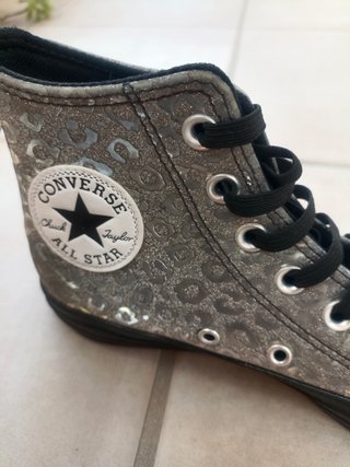 Zapatillas Converse Talla 38 Negro/Plateado