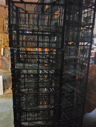 Cajones de plástico apilables 45+10