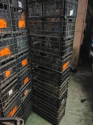 Cajones de plástico apilables 45+10