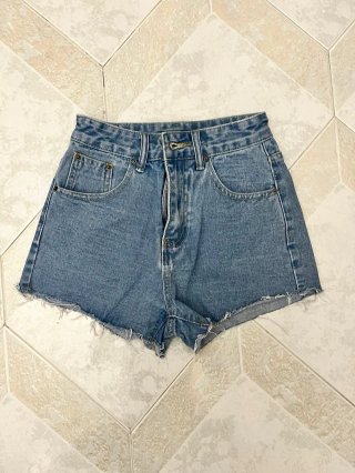 Set Pantaloncini jeans donna vita alta