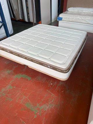 2 Bases Tapizadas 90x190 + Colchón 180x190