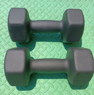 Mancuernas de 10kg (2 unidades) Neopreno, nuevas.
