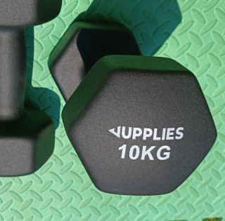 Mancuernas de 10kg (2 unidades) Neopreno, nuevas.
