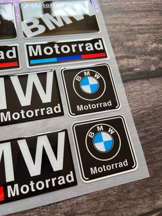 KIT PEGATINAS VINILO DE GEL BMW MOTORRAD LOGO GS