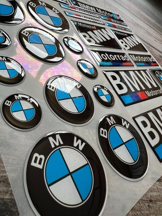 KIT PEGATINAS VINILO DE GEL BMW MOTORRAD LOGO GS