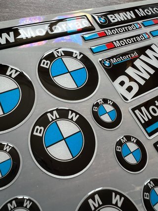 KIT PEGATINAS VINILO DE GEL BMW MOTORRAD LOGO GS