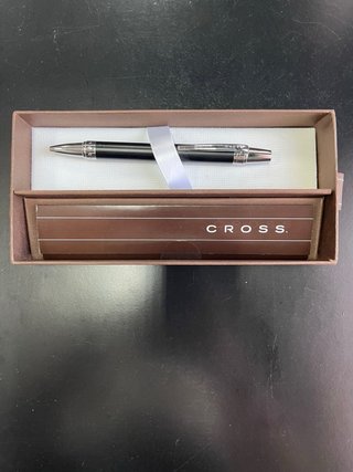 Bolígrafo Cross Negro y Plateado