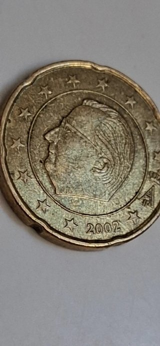 20 céntimos Bélgica error acuñación