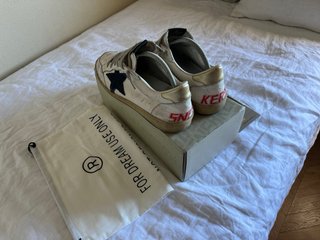 Golden Goose Sky-Star Blanco y Dorado