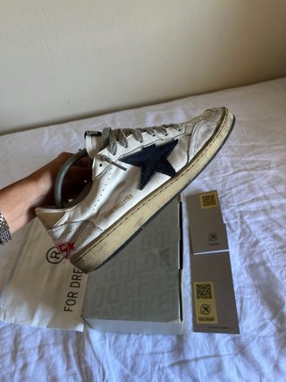 Golden Goose Sky-Star Blanco y Dorado