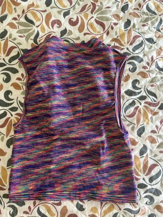 Top tirantes cuello alto multicolor