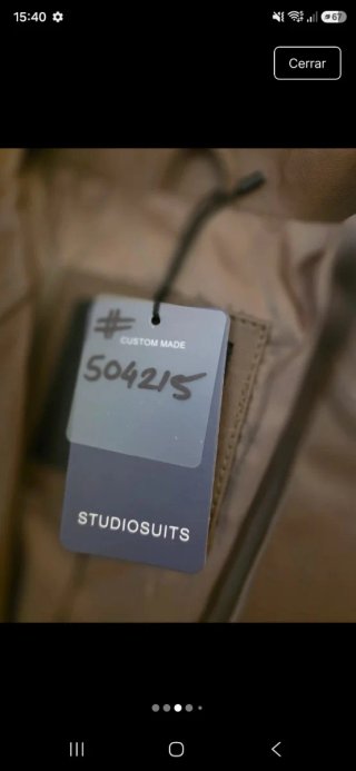 Chaqueta de piel marrón Studiosuits