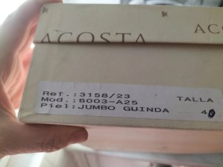 Botas altas piel burdeos Acosta talla 40
