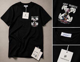 Camiseta premium off white de algodón