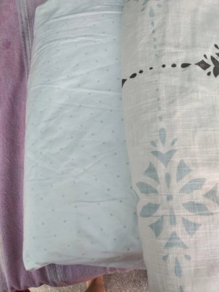 Cortinas dobles tela estampadas de algodón dobles.